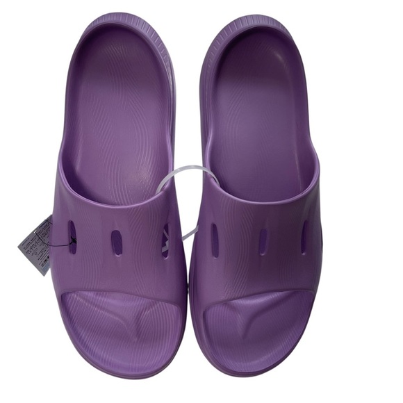 Hoka NWT Ora Recovery Slide 3 Violet Bloom Size M12 W14 - Picture 3 of 9